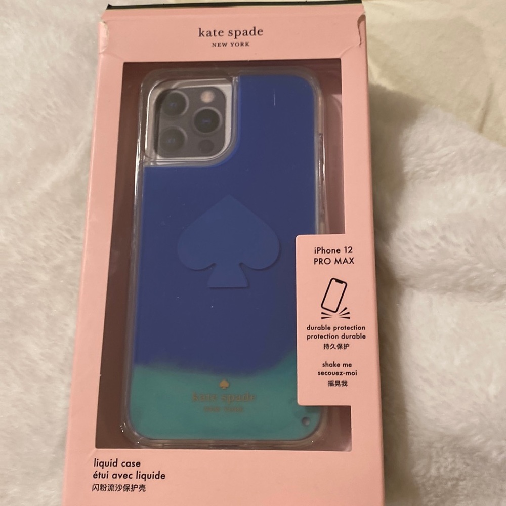 Kate Spade iPhone 12 Pro Max liquid case.